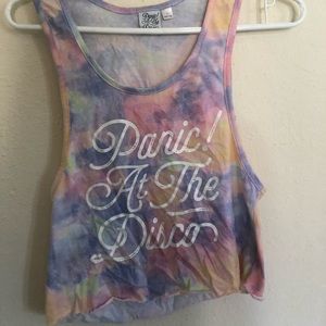 cropped p!atd tank top